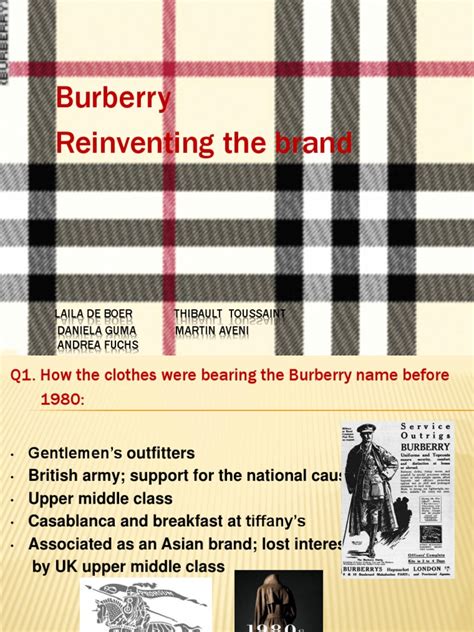 burberry ppt|who created burberry.